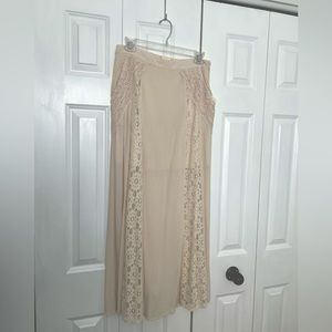 NWT Altar’d State cream lace maxi skirt